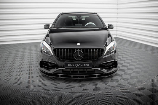 Street pro front splitter mercedes-benz a amg-line w176 facelift