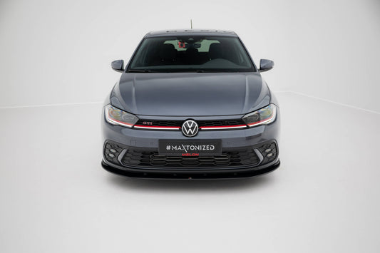 Street pro front splitter volkswagen polo gti mk6 facelift