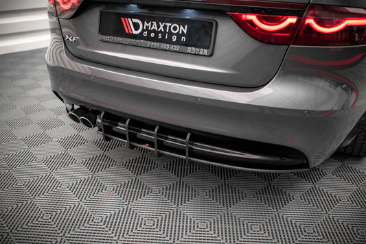 Street pro rear diffuser jaguar xf r-sport mk2
