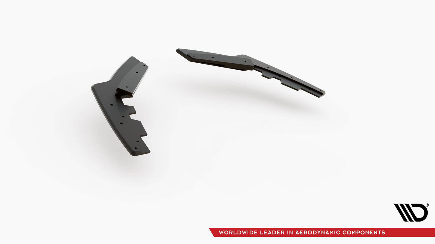 Street pro rear side splitters v.2 + flaps for bmw 1 f20 m140i