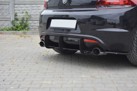 Vw scirocco r rear diffuser & rear side splitters