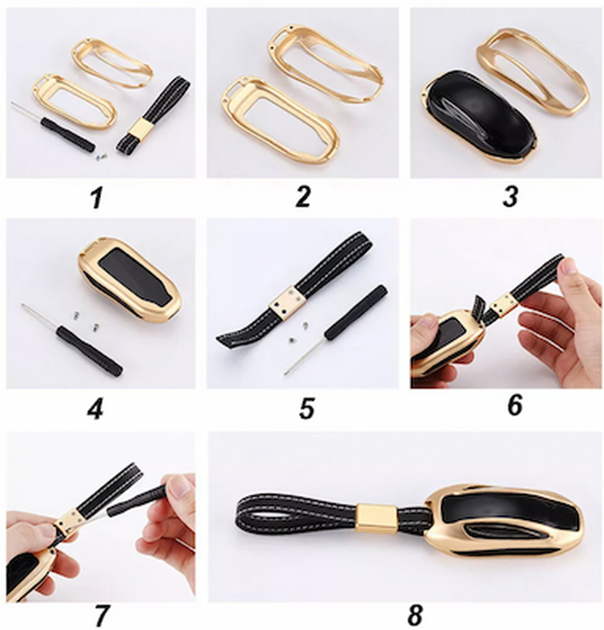 Keyfob Skydd Flera Färger Metall Tesla Model S