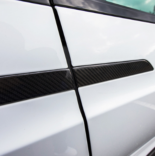Model X ABS door handle with carbon fiber appearance