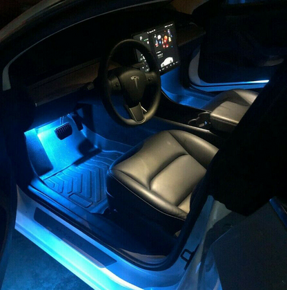 Tesla led-lys blå 2-pak