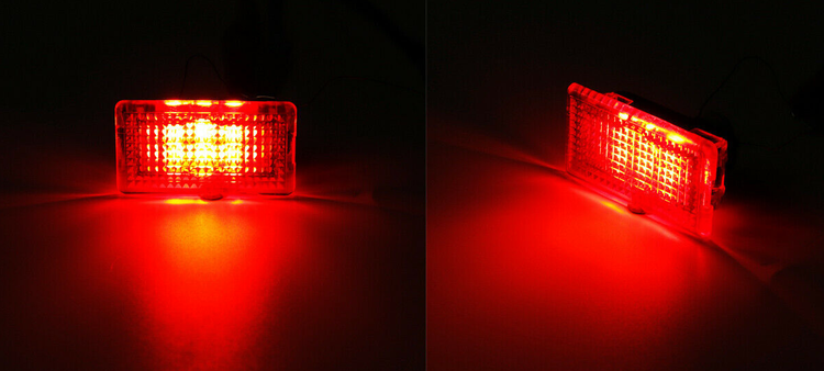 Tesla led-lys rød 2-pak