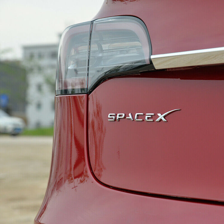 SpaceX-mærkater til bagklappen