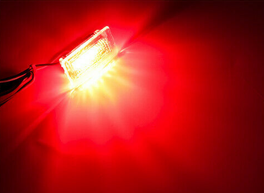 Tesla Varningslampor Röda 2-pack