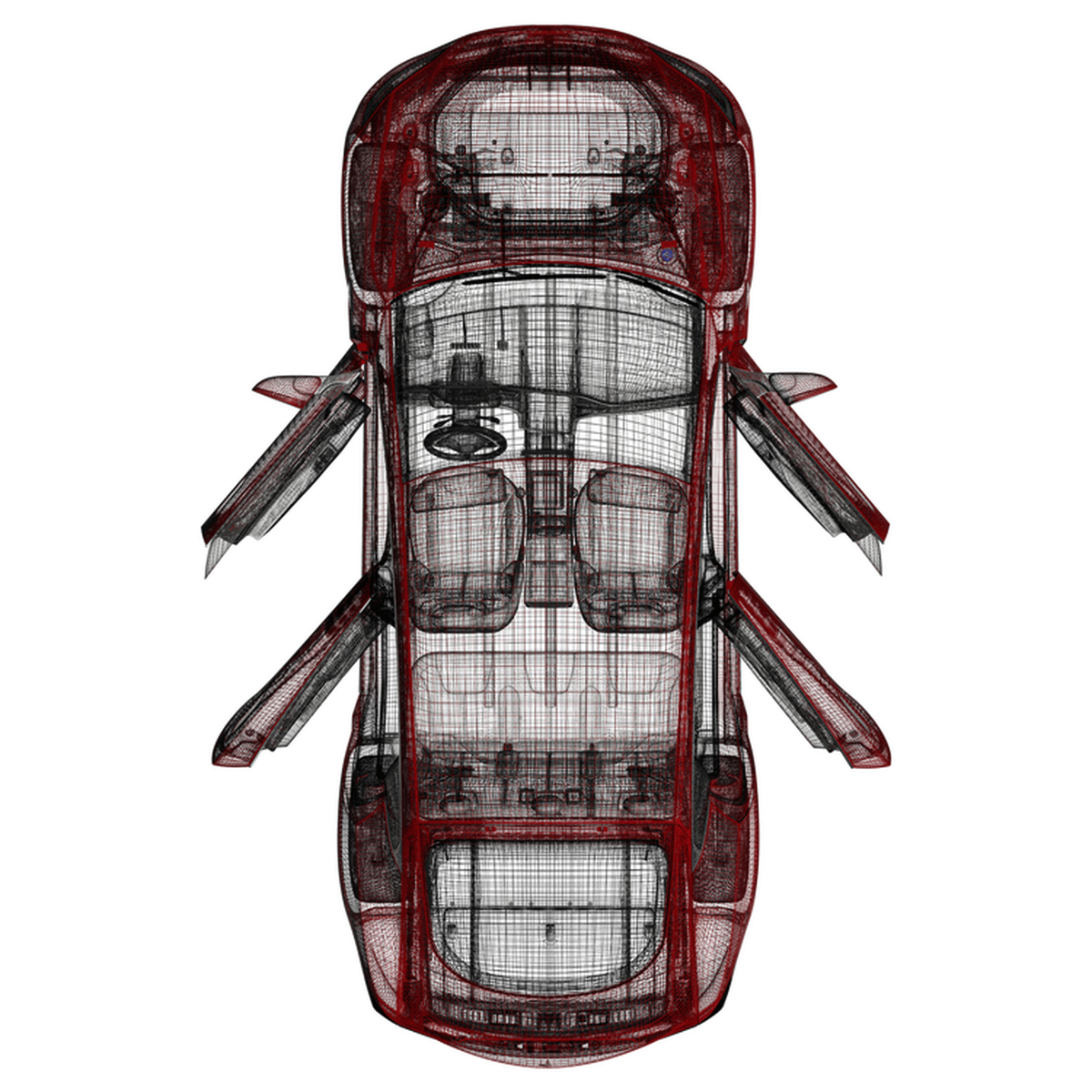 Soft Close (4 Dörrar) Amptech Tesla Model S