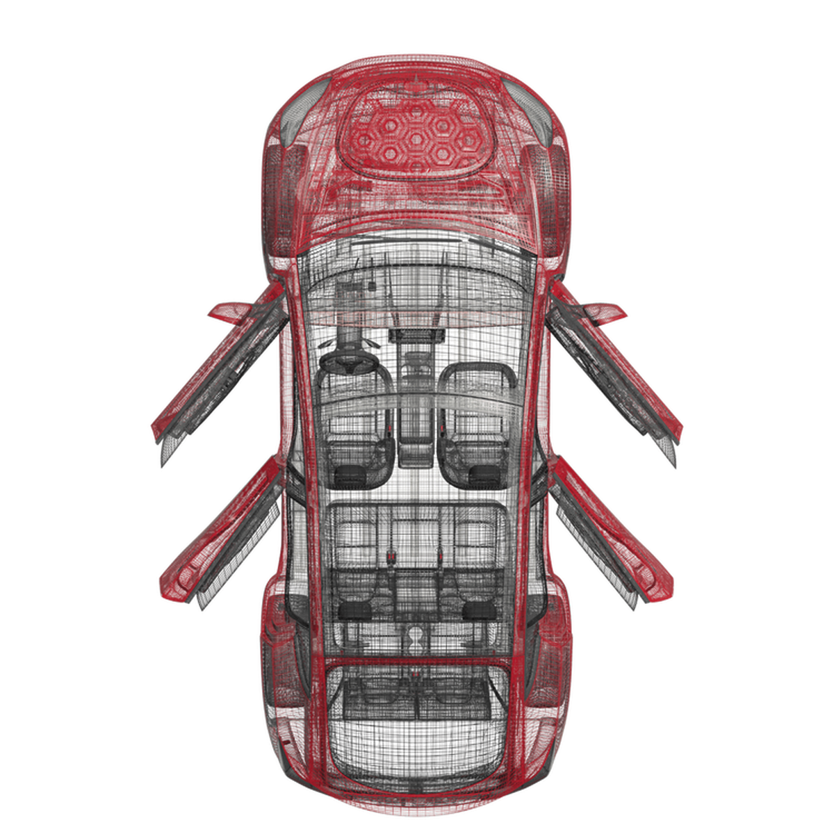 Soft Close (4 Dörrar) Amptech Tesla Model Y