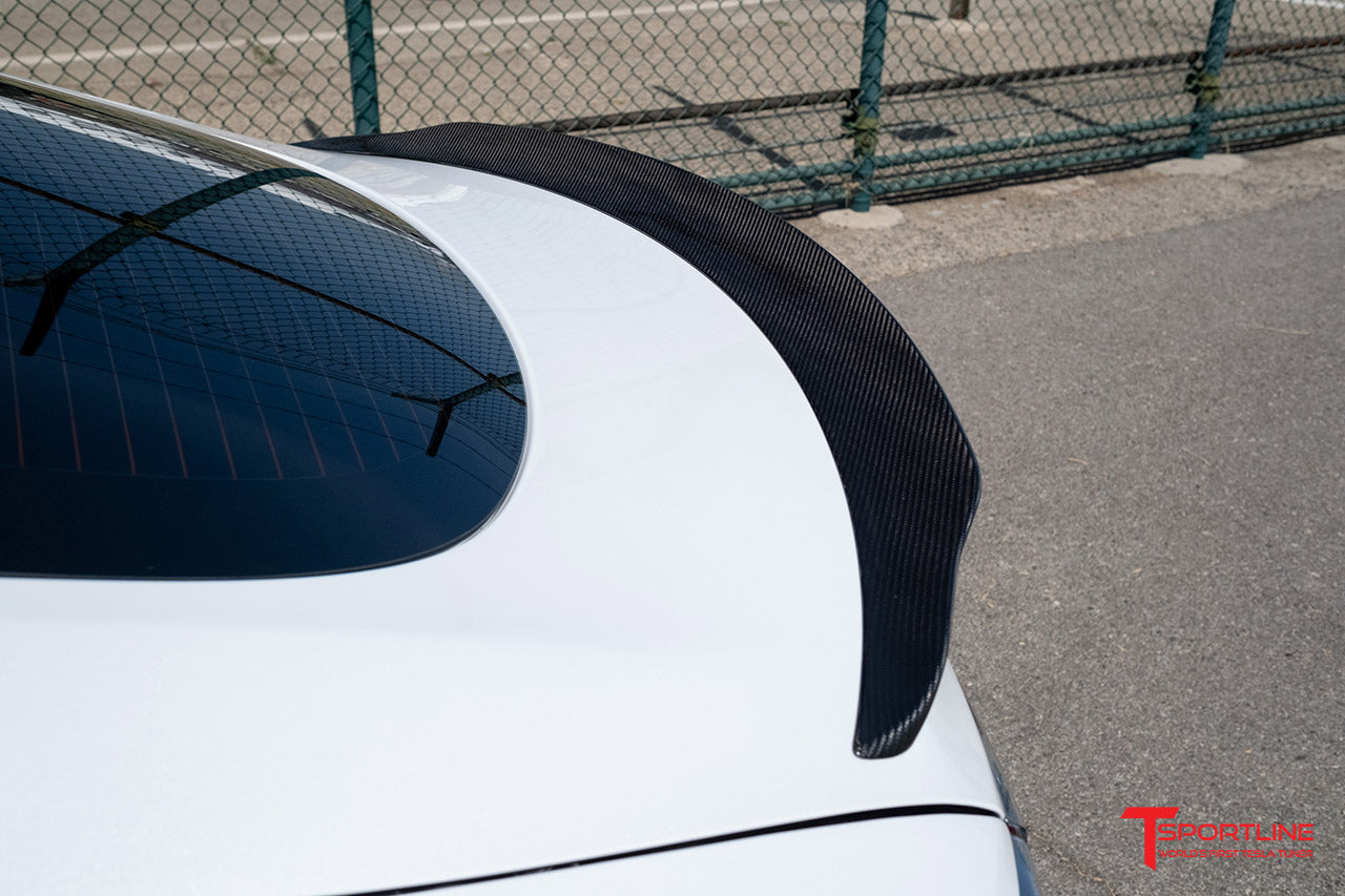 T-sportline - Model S Carbon Fiber Sport Trunk Decklid Spoiler
