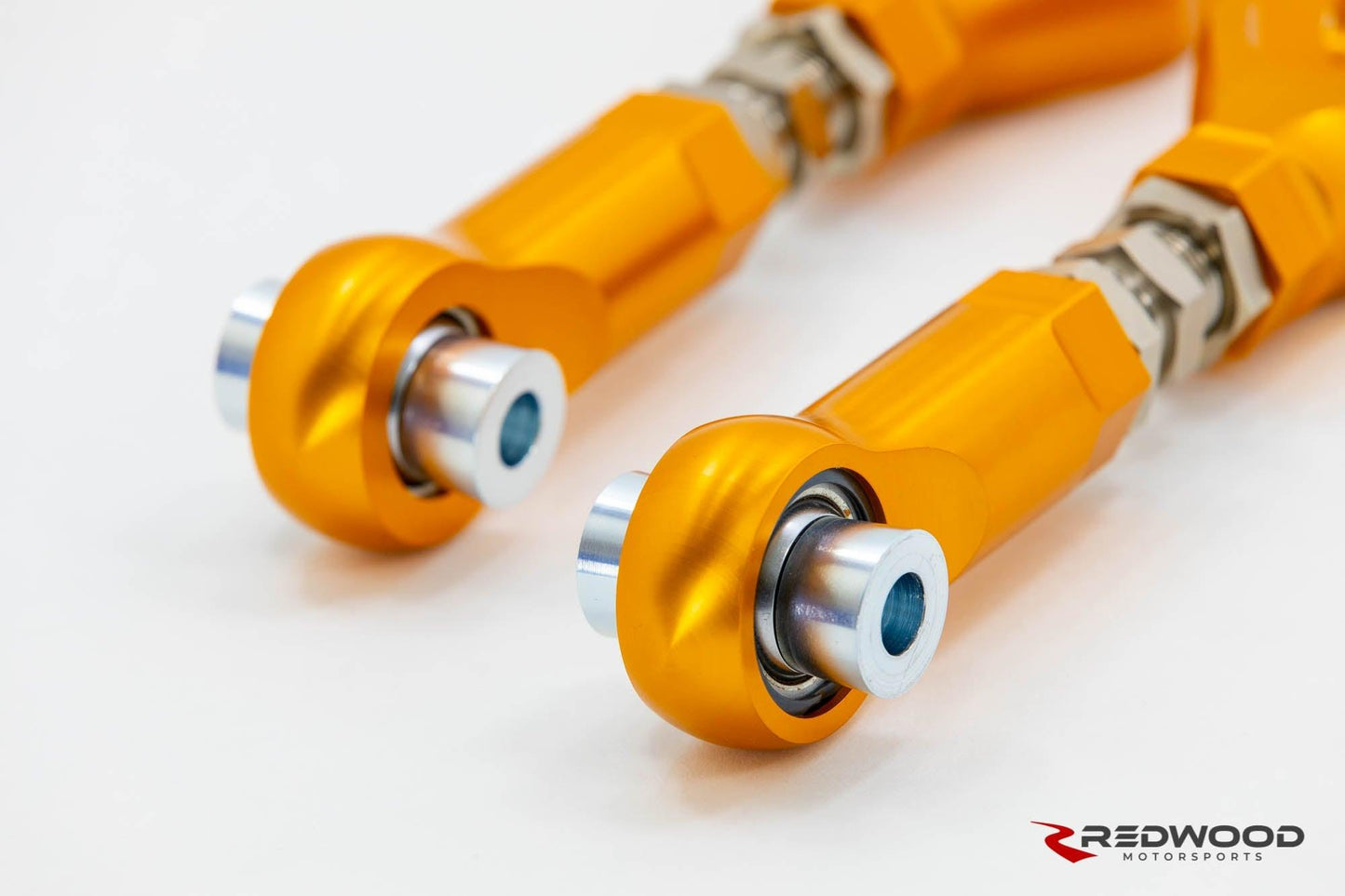 Redwood Motorsports - Model 3/Y Spherical Bearing Rear Control Arms Camber/Toe Adjustment