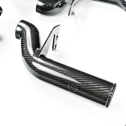 Unplugged Performance - Model S rutete Carbon Fiber Racing bremsekanalsett (foran) 2021+ 