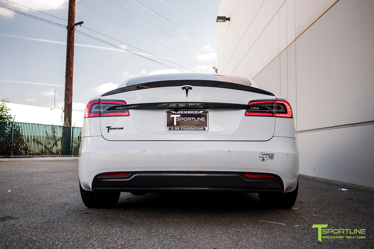 T-sportline - Model S Carbon Fiber Rear Diffuser