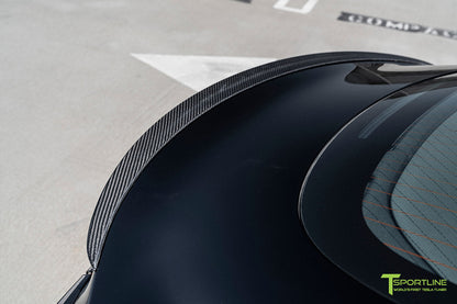 T-sportline - Model 3 bagasjeromsspoiler i karbonfiber for modell 3