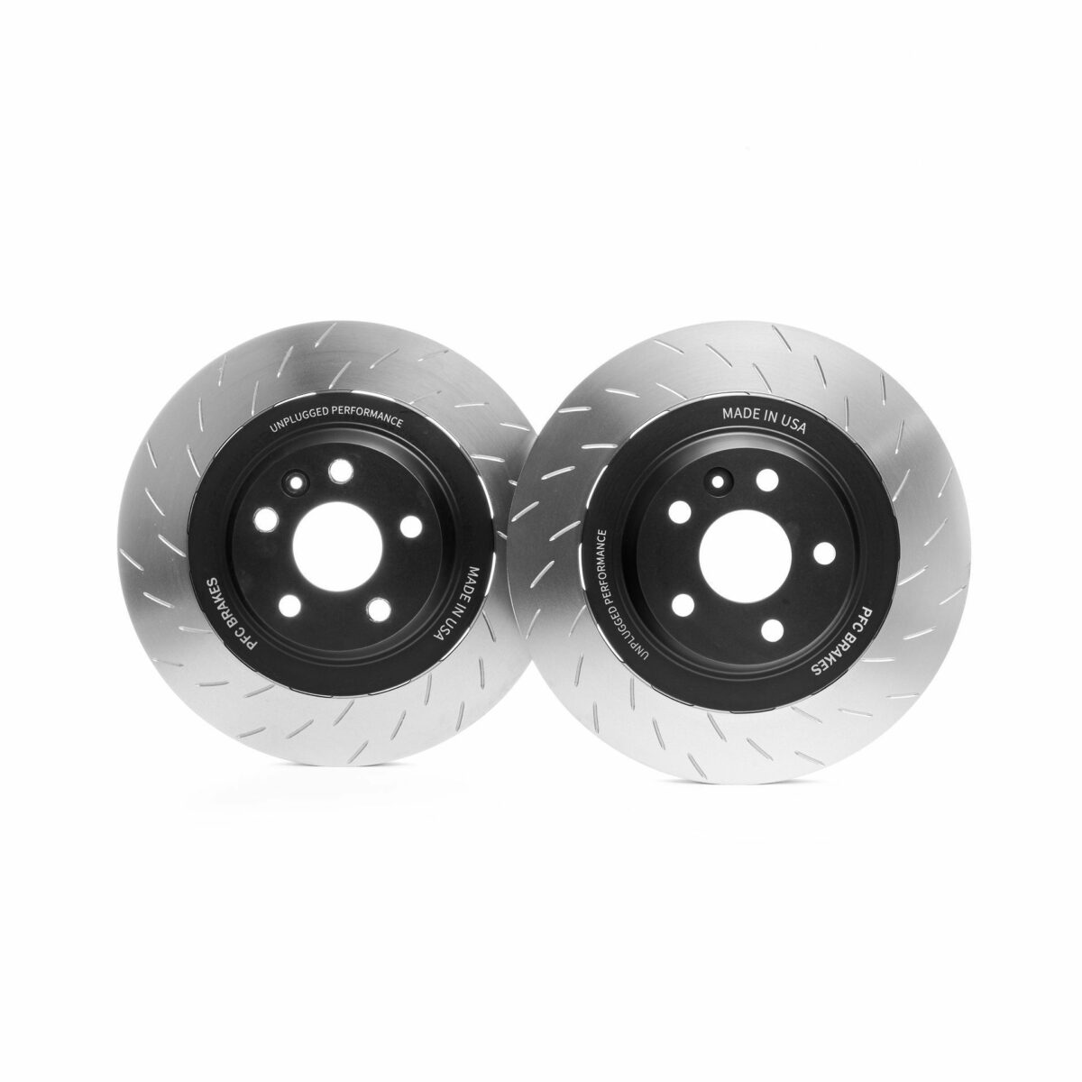 Unplugged Performance - Model S plaid UP x PFC Large Sweep Brake Rotor and Pad Set (for OEM Caliper) 2021+ foran