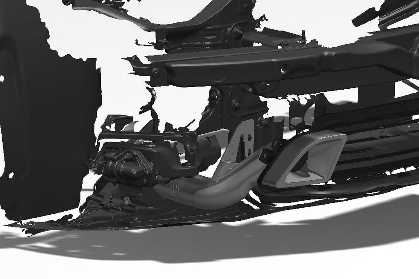 Racing Brake Duct Kit (front) Unplugged Performance Tesla Model S Plaid + LR