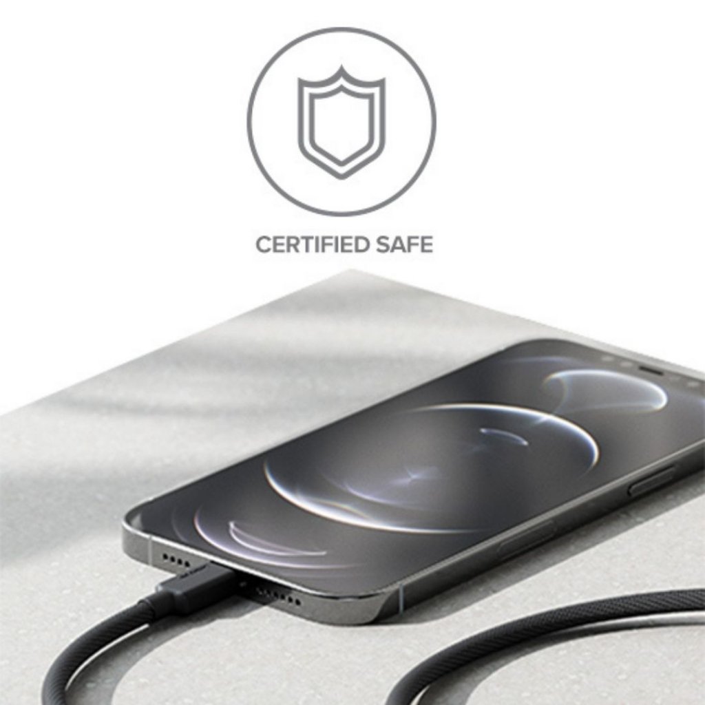 ALOGIC Elements PRO USB-C till Lightning-kabel 1m - Svart