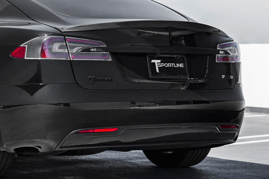 T-sportline - Model S Carbon Fiber Diffuser bak