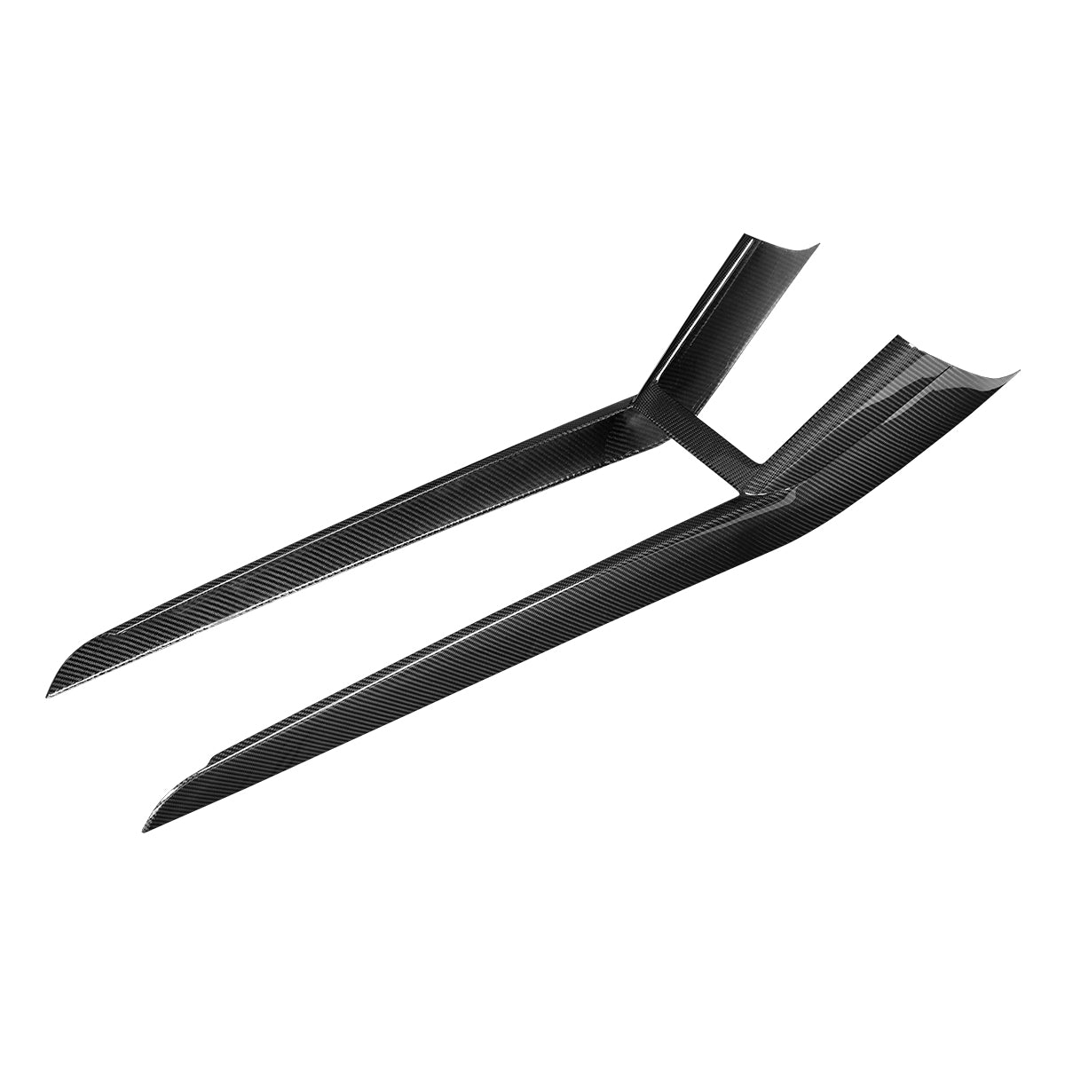 Kolfiberpanel Mittkonsol (1 del) Tesla Model Y Juniper / Model 3 Highland