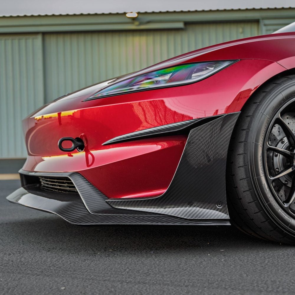 Carbon Fiber Front Deflectors Unplugged Performance Model 3 2024 ...