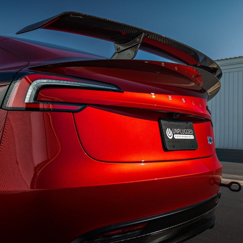Ascension-R Carbon Fiber Rear Wing Unplugged Performance Tesla Model 3 2024+