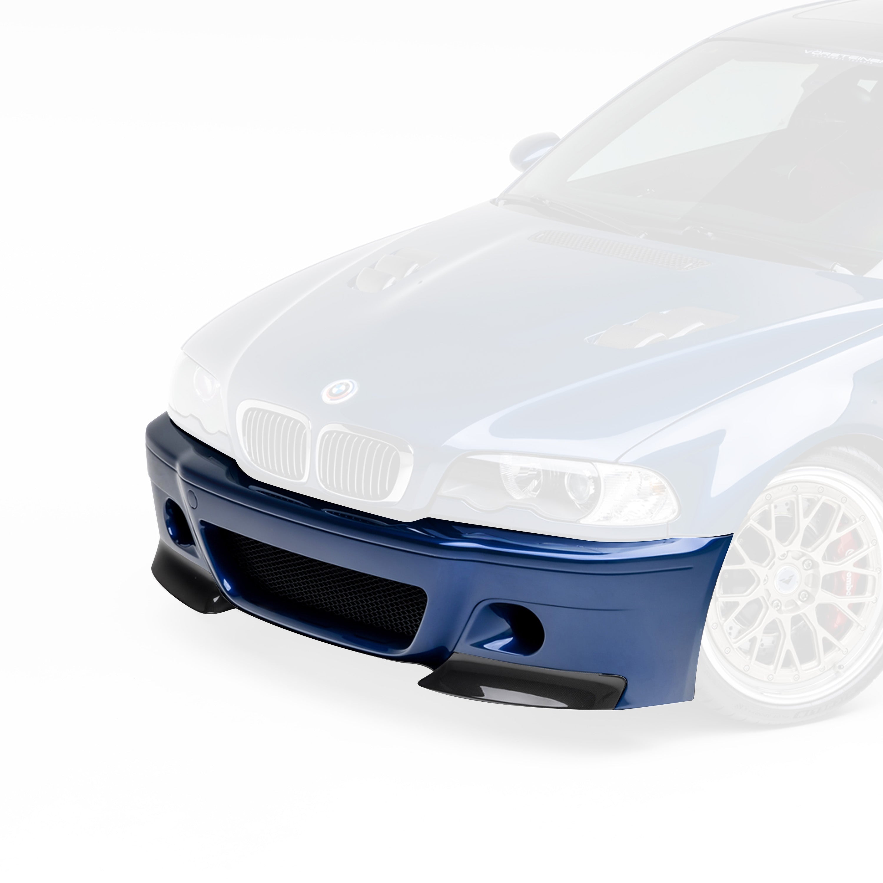V20 Aero Front Bumper With 2-Piece Splitter Carbon Fiber PP 1x1 Glossy - Vorsteiner Wheels Wheels  -  - [tags]