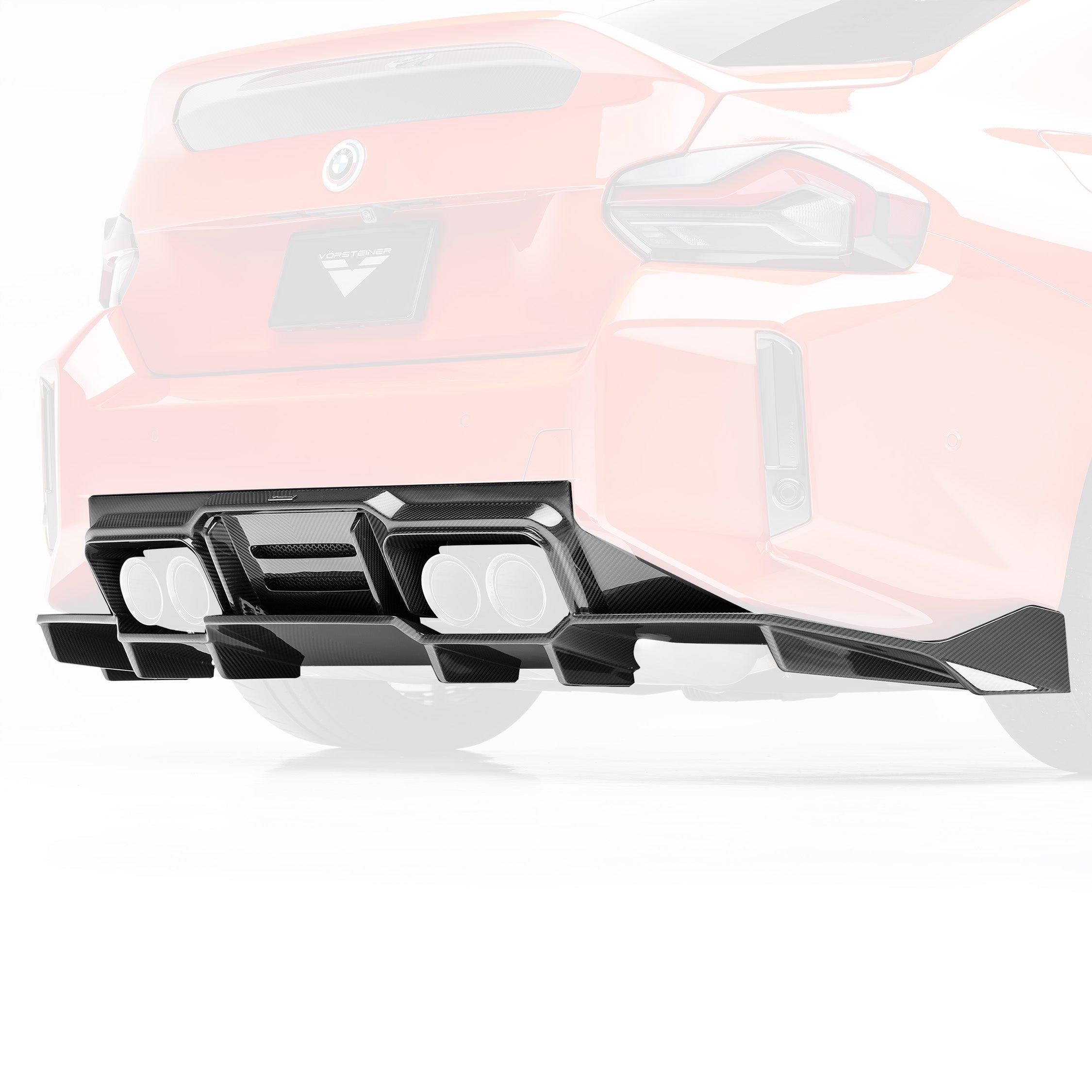 BMW G8X M2 VRS Aero Diffuser with Under Floor Carbon fiber PP 2X2 Glossy - Vorsteiner Wheels Wheels  - Aero - [tags]