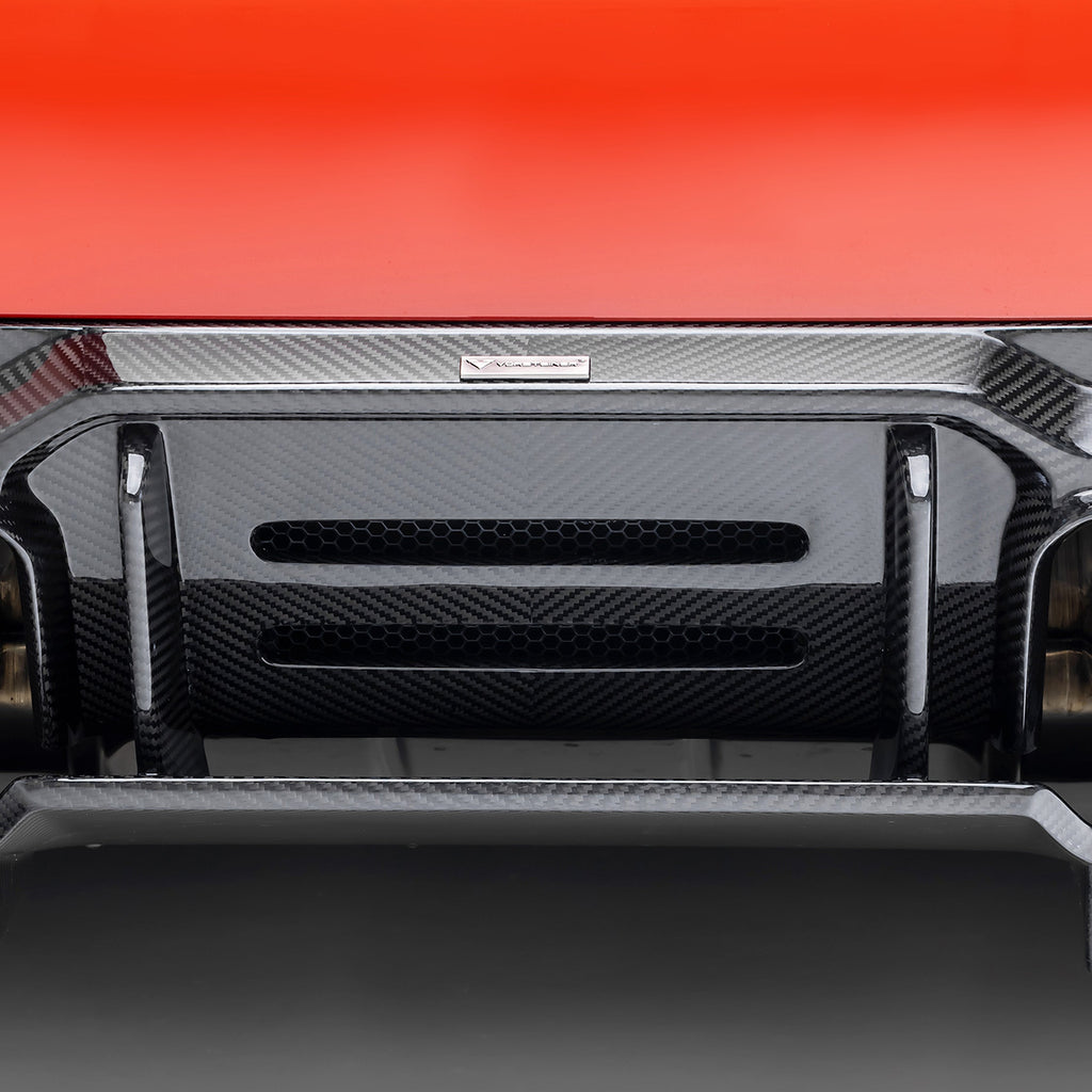 BMW G8X M2 VRS Aero Diffuser with Under Floor Carbon fiber PP 2X2 Glossy - Vorsteiner Wheels Wheels  - Aero - [tags]