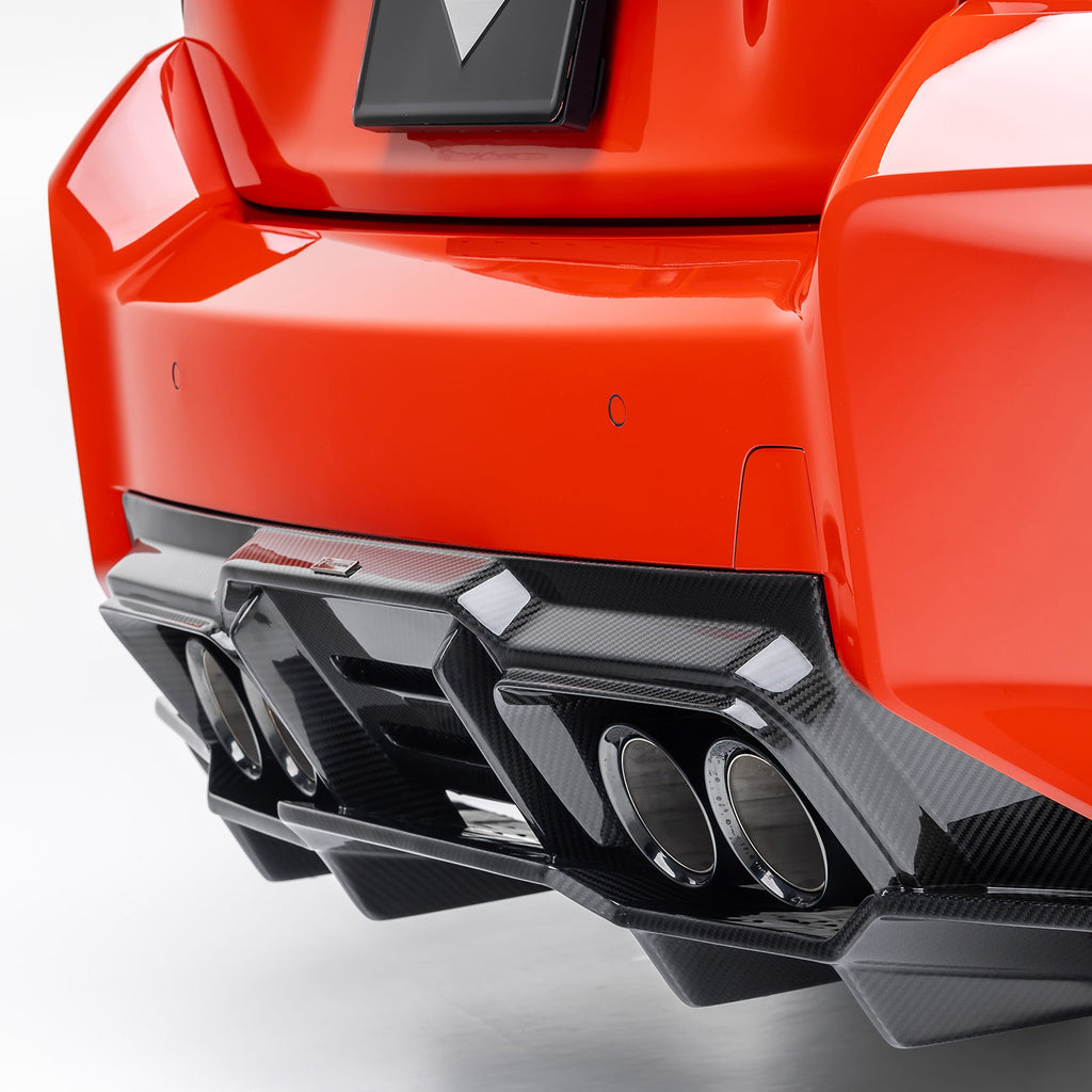 BMW G8X M2 VRS Aero Diffuser with Under Floor Carbon fiber PP 2X2 Glossy - Vorsteiner Wheels Wheels  - Aero - [tags]