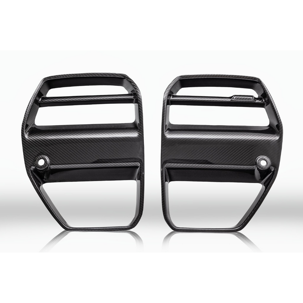 BMW G8X  M3 | M4 Carbon Fiber Front Motorsport Grille - Vorsteiner Wheels Wheels  - Aero - [tags]