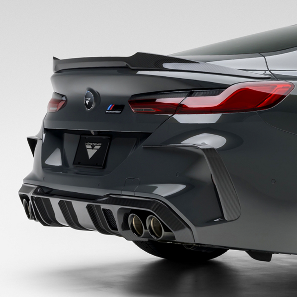 BMW F9X M8 VRS Aero 2 pc Eye Brows on Rear Bumper - Vorsteiner Wheels Wheels  -  - [tags]