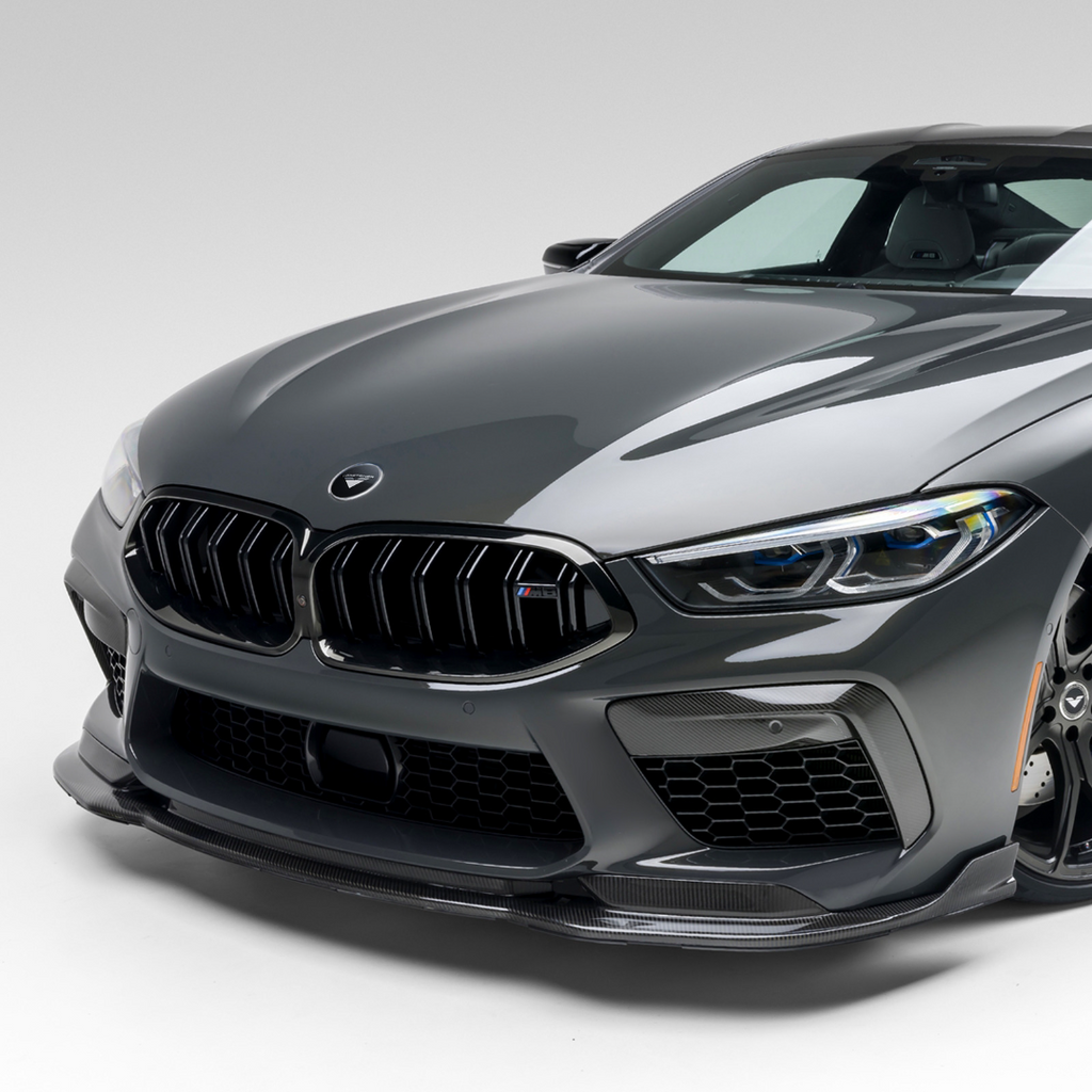 BMW F9X M8 VRS Aero Front Spoiler Carbon Fiber PP 2x2 Glossy - Vorsteiner Wheels Wheels  -  - [tags]