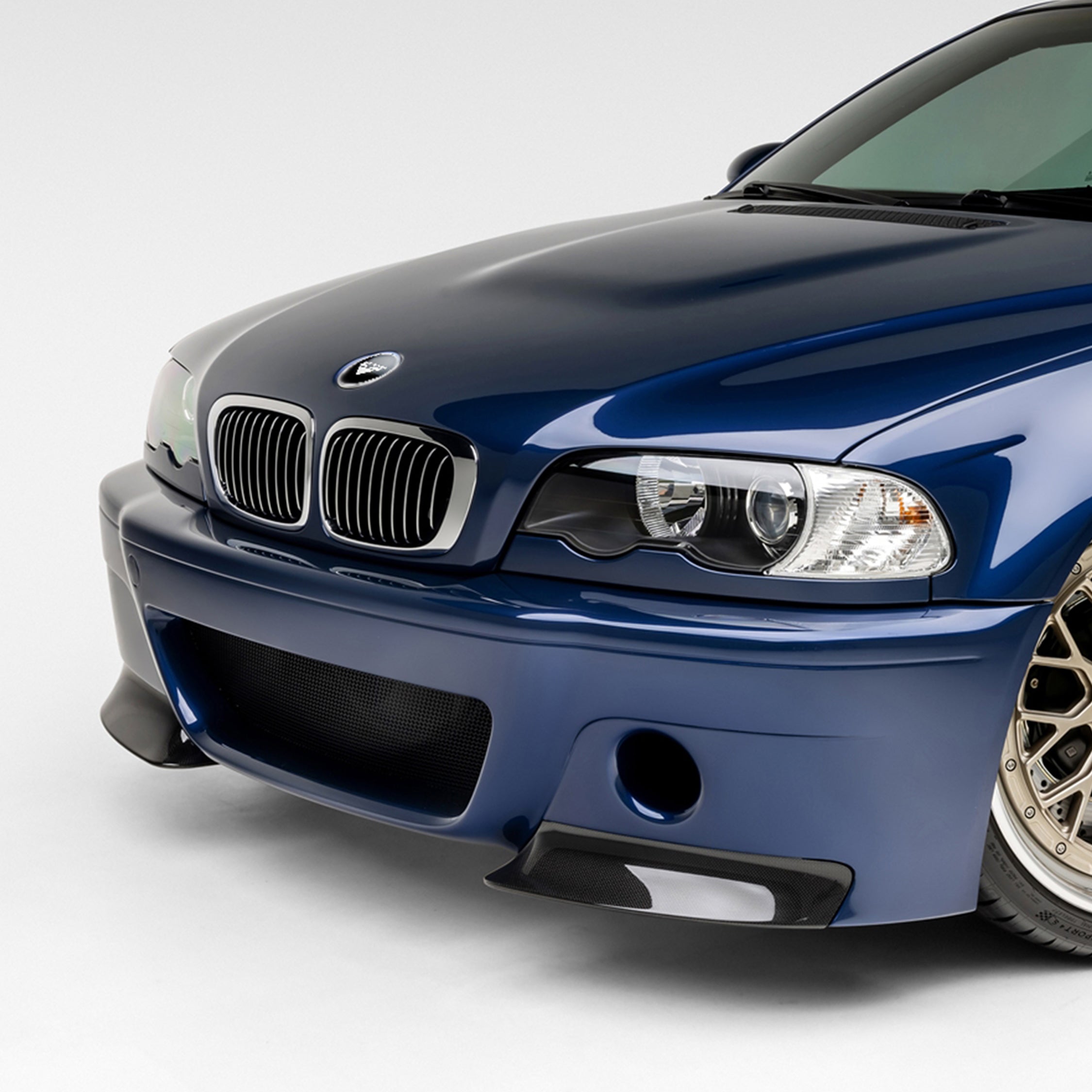 BMW E46 M3 V-CSL Aero Front Bumper Splitters (Replacement) - Vorsteiner Wheels Wheels  - Aero - [tags]