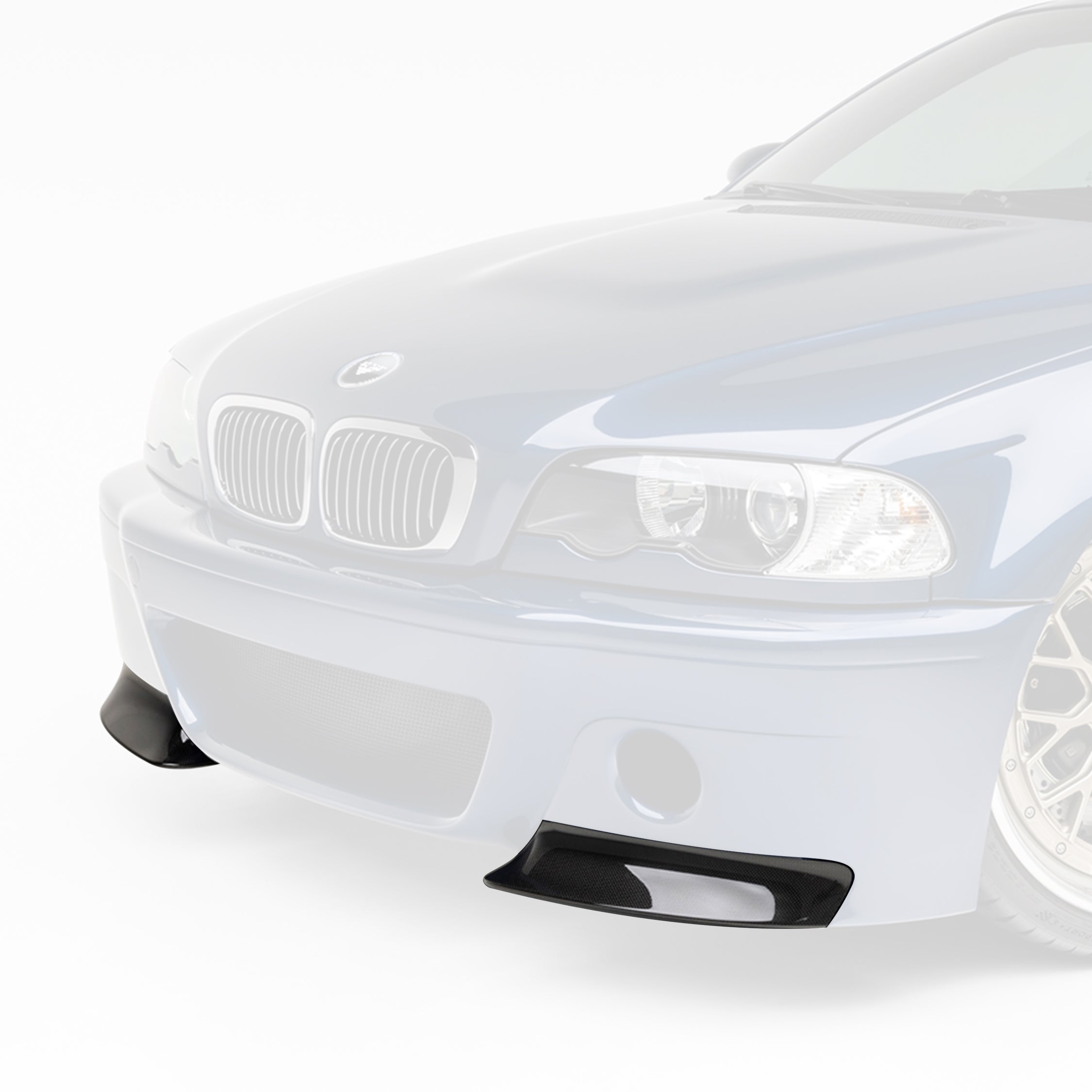 BMW E46 M3 V-CSL Aero Front Bumper Splitters (Replacement) - Vorsteiner Wheels Wheels  - Aero - [tags]