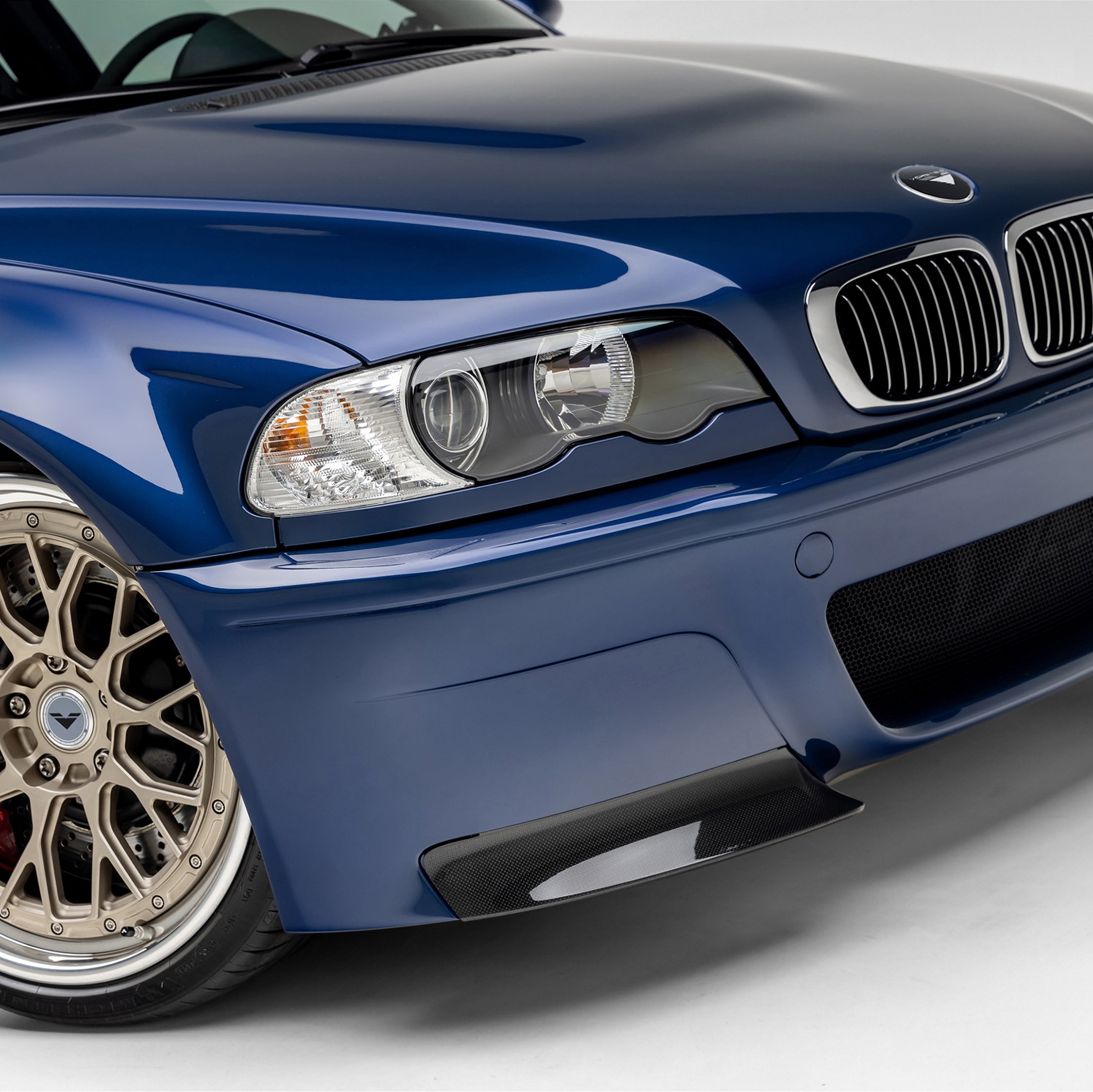 BMW E46 M3 V-CSL Aero Front Bumper Splitters (Replacement) - Vorsteiner Wheels Wheels  - Aero - [tags]
