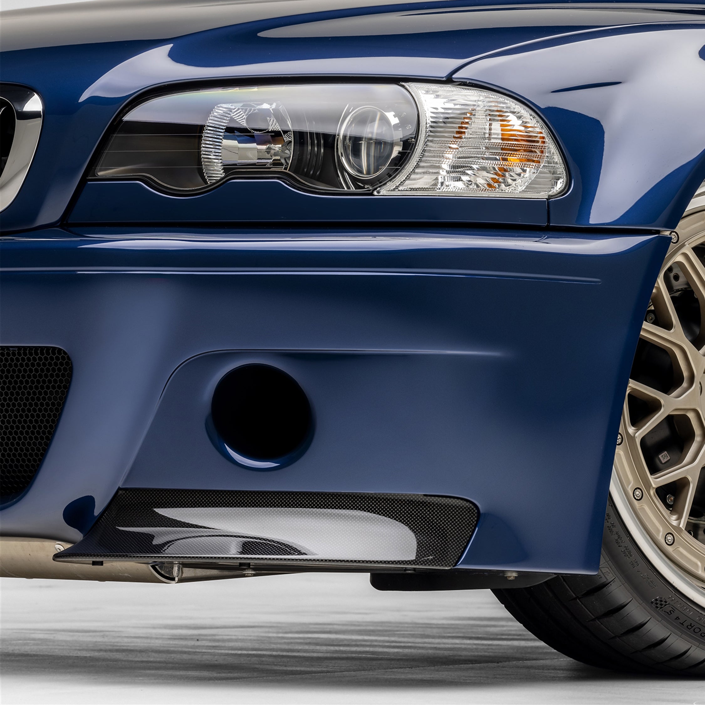 BMW E46 M3 V-CSL Aero Front Bumper Splitters (Replacement) - Vorsteiner Wheels Wheels  - Aero - [tags]