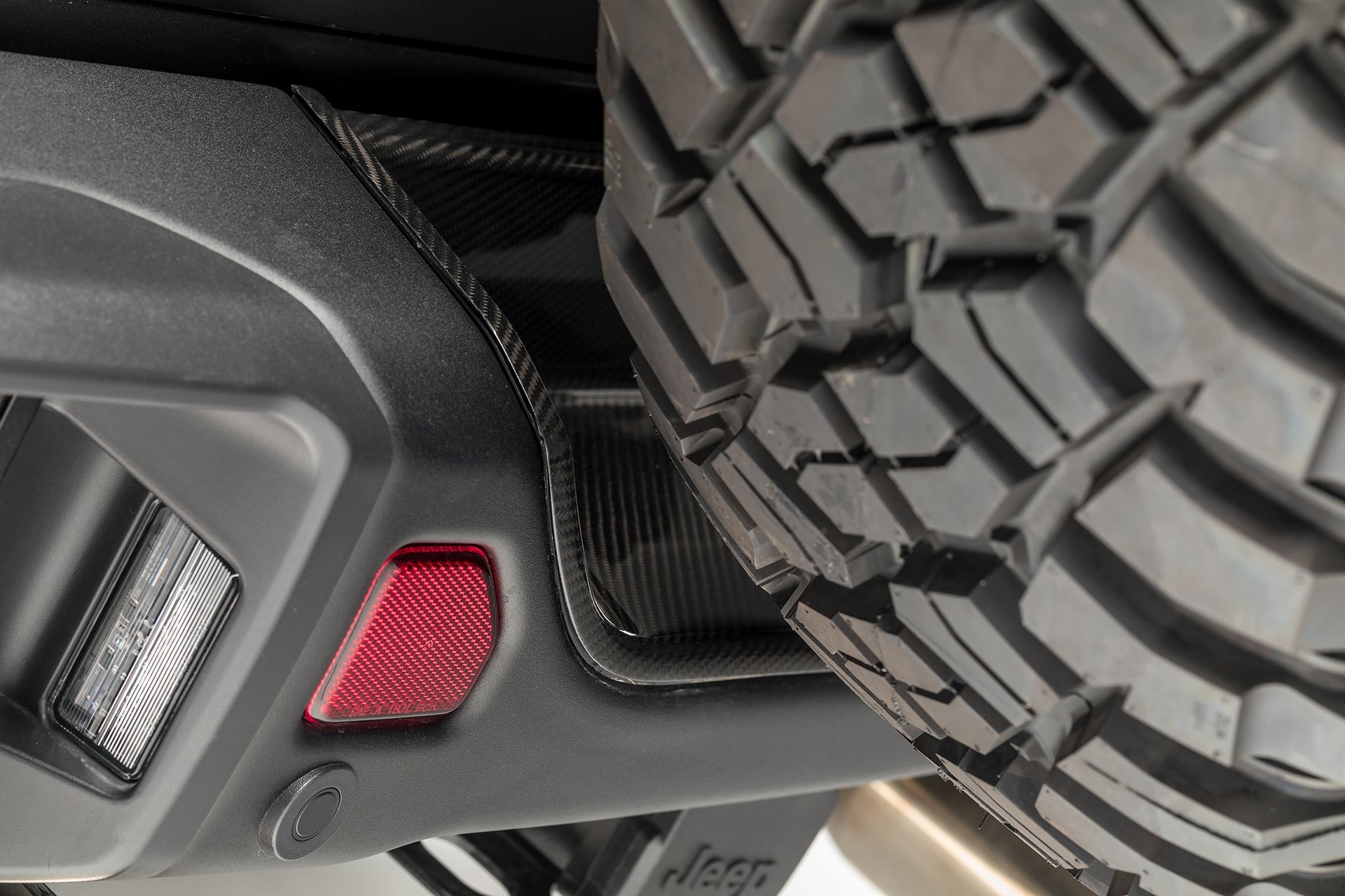 Jeep JL-JX Edition Aero Carbon Fiber Rear Bumper Tray - Vorsteiner Wheels Wheels
