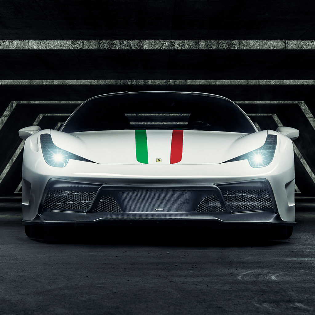 Ferrari 458 Italia VX Carbon Fiber Front Bumper w/ Front Spoiler - Vorsteiner Wheels Wheels  - Aero - [tags]