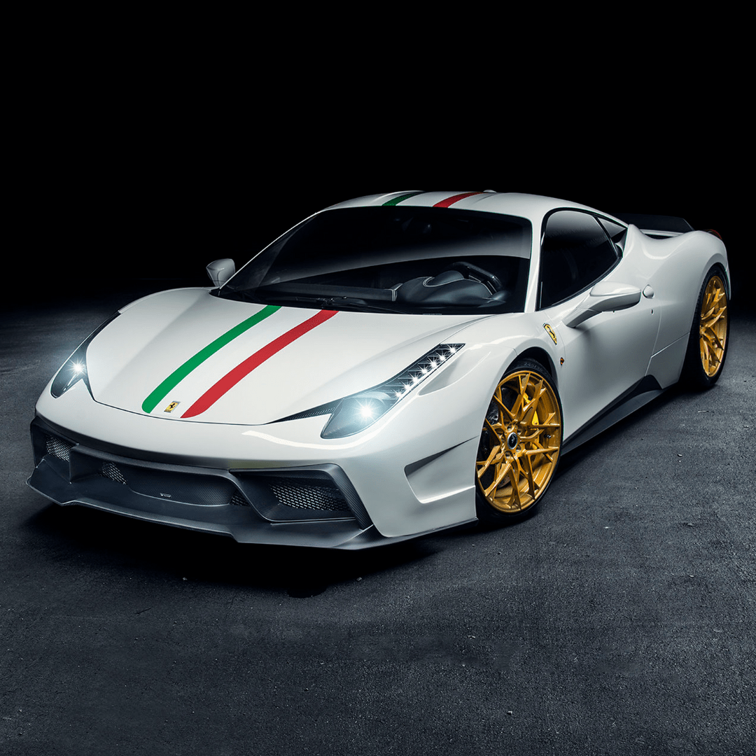 Ferrari 458 Italia VX Carbon Fiber Front Bumper w/ Front Spoiler - Vorsteiner Wheels Wheels  - Aero - [tags]