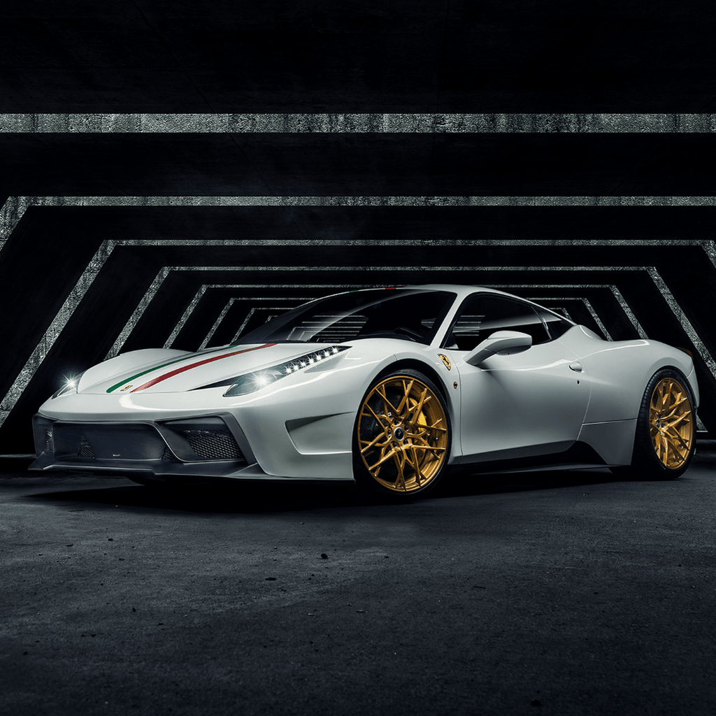 Ferrari 458 Italia VX Carbon Fiber Front Bumper w/ Front Spoiler - Vorsteiner Wheels Wheels  - Aero - [tags]