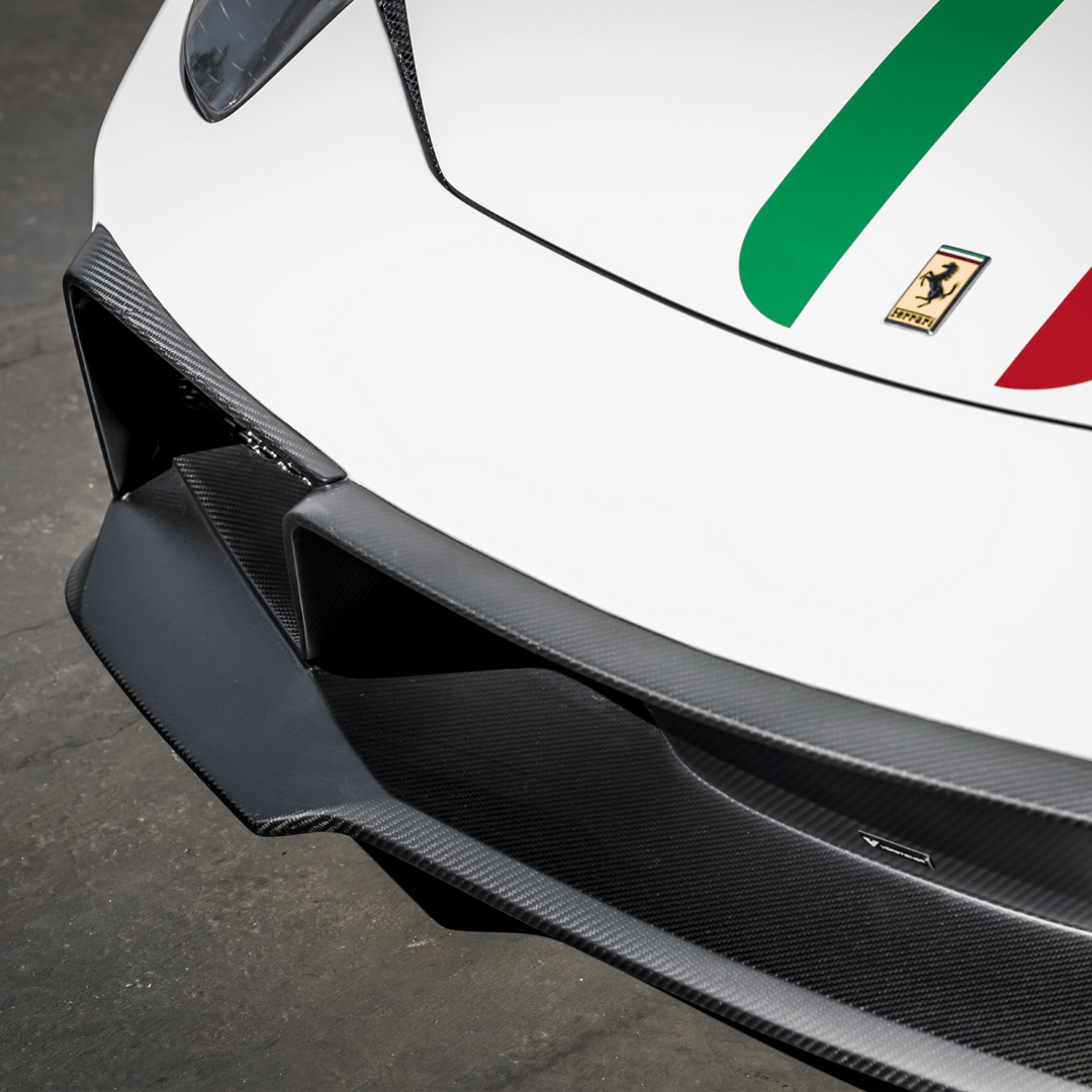 Ferrari 458 Italia VX Carbon Fiber Front Bumper w/ Front Spoiler - Vorsteiner Wheels Wheels  - Aero - [tags]