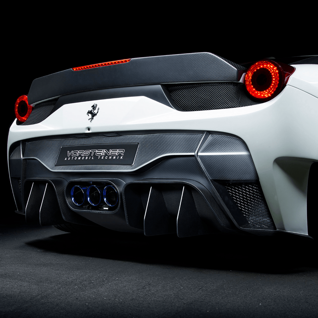 Ferrari 458 Italia VX Aero Rear Bumper w/ Rear Diffuser (incl. Exhaust Tips) - Vorsteiner Wheels Wheels  - Aero - [tags]