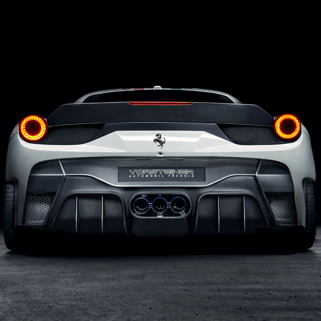 Ferrari 458 Italia VX Aero Rear Bumper w/ Rear Diffuser (incl. Exhaust Tips) - Vorsteiner Wheels Wheels  - Aero - [tags]