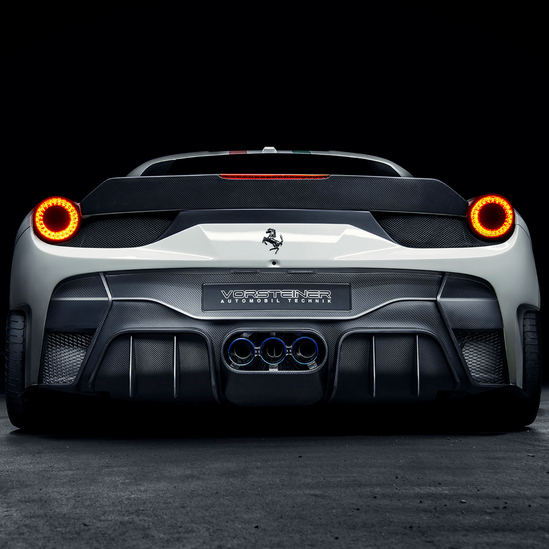 Ferrari 458 Italia VX Aero Rear Bumper w/ Rear Diffuser (incl. Exhaust Tips) - Vorsteiner Wheels Wheels  - Aero - [tags]