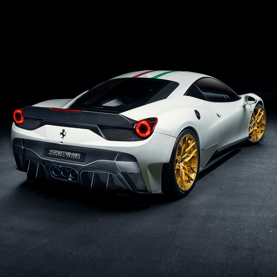 Ferrari 458 Italia VX Aero Rear Bumper w/ Rear Diffuser (incl. Exhaust Tips) - Vorsteiner Wheels Wheels  - Aero - [tags]