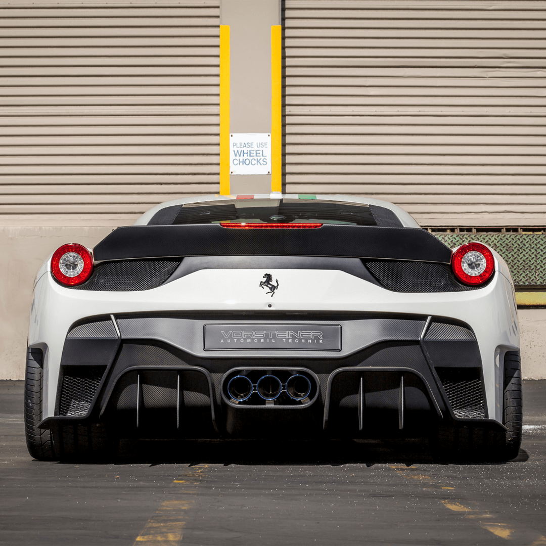 Ferrari 458 Italia VX Aero Rear Bumper w/ Rear Diffuser (incl. Exhaust Tips) - Vorsteiner Wheels Wheels  - Aero - [tags]