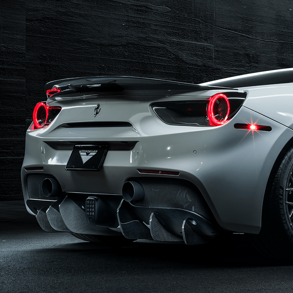Ferrari 488 Diavolo Carbon Fiber Decklid Spoiler - Vorsteiner Wheels Wheels  - Aero - [tags]
