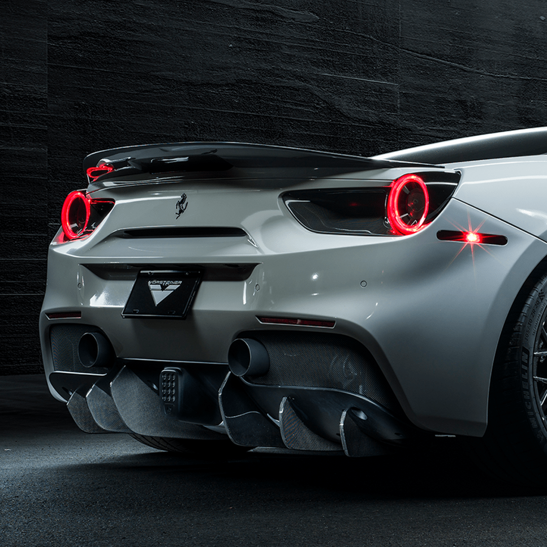 Ferrari 488 Diavolo Carbon Fiber Decklid Spoiler - Vorsteiner Wheels Wheels  - Aero - [tags]