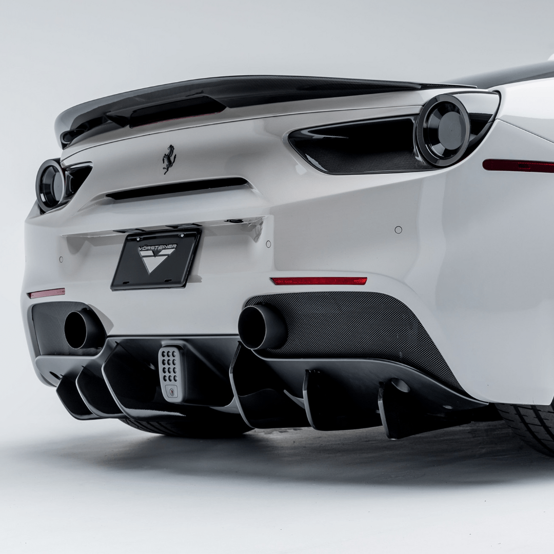 Ferrari 488 Diavolo Carbon Fiber Rear Diffuser Fins (set of 6) - Vorsteiner Wheels Wheels  - Aero - [tags]