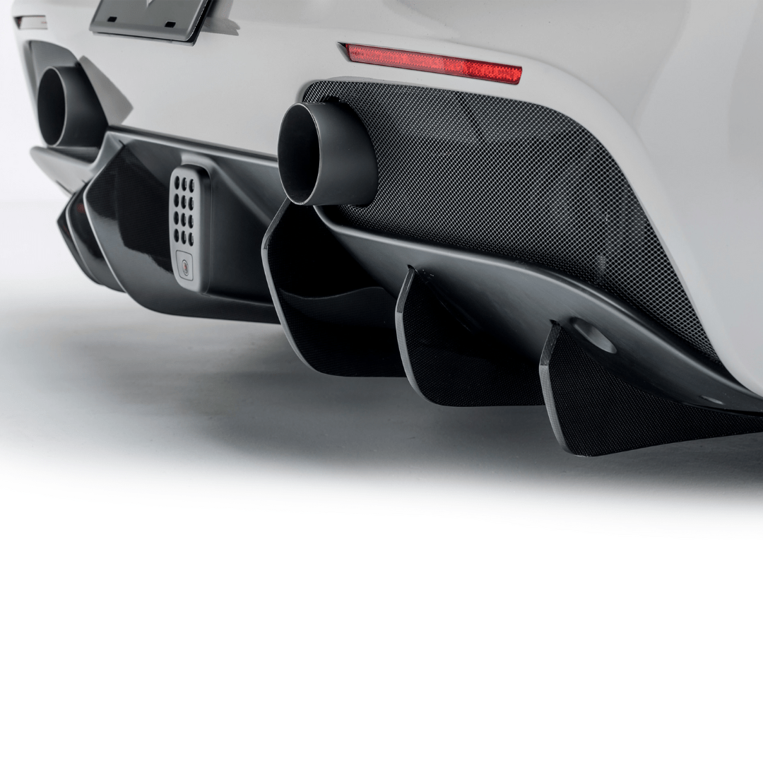 Ferrari 488 Diavolo Carbon Fiber Rear Diffuser Fins (set of 6) - Vorsteiner Wheels Wheels  - Aero - [tags]